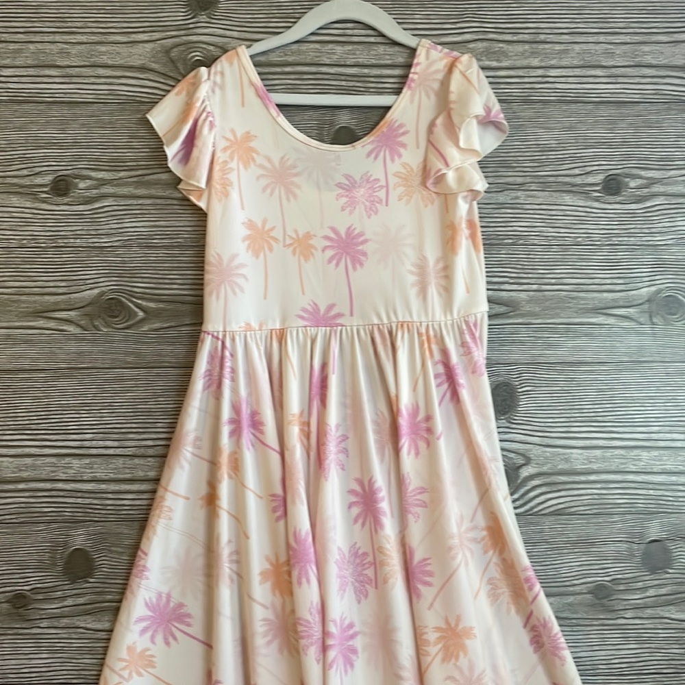 Empire style palm tree dress